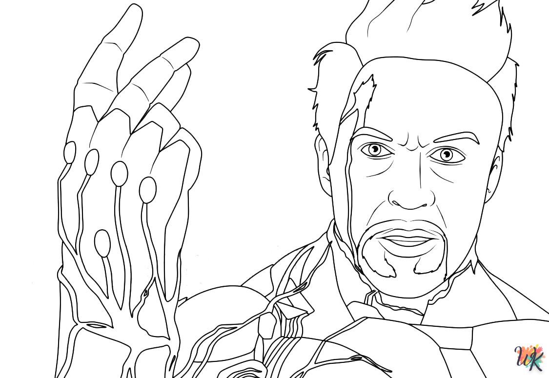 coloriage Iron Man  à colorier en ligne gratuit 1