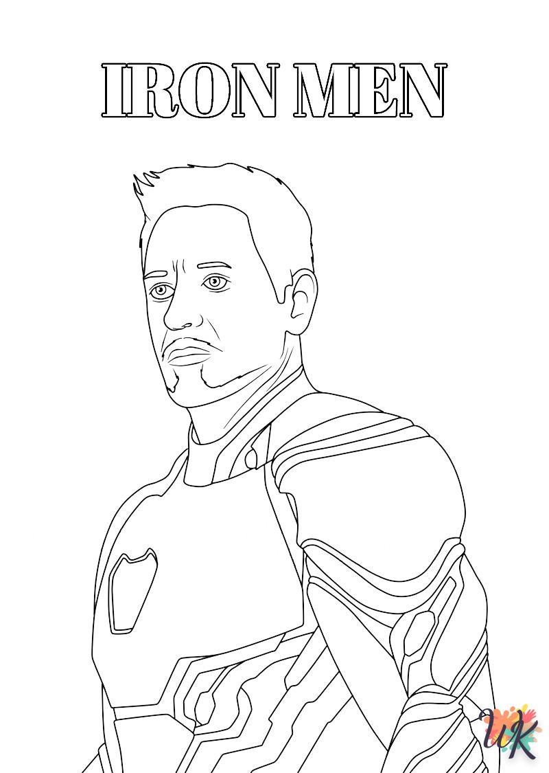 coloriage Iron Man  enfant 2 ans a imprimer