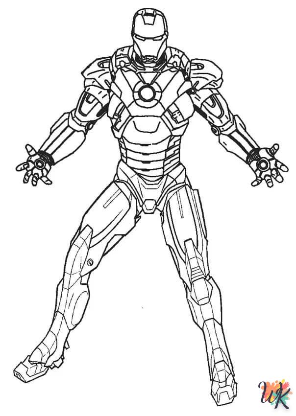 coloriage Iron Man  pour enfants à imprimer