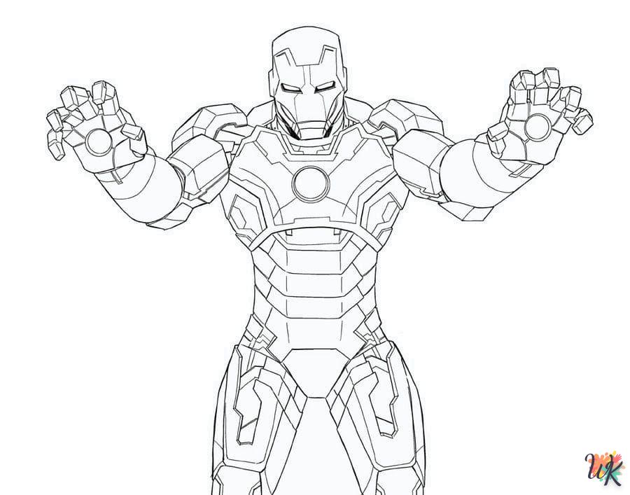 imprimir colorear Iron Man 1
