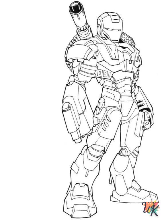 coloriage Iron Man  à imprimer pdf gratuit 1