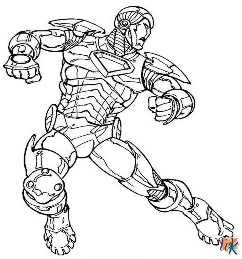 activité coloriage Iron Man  en ligne