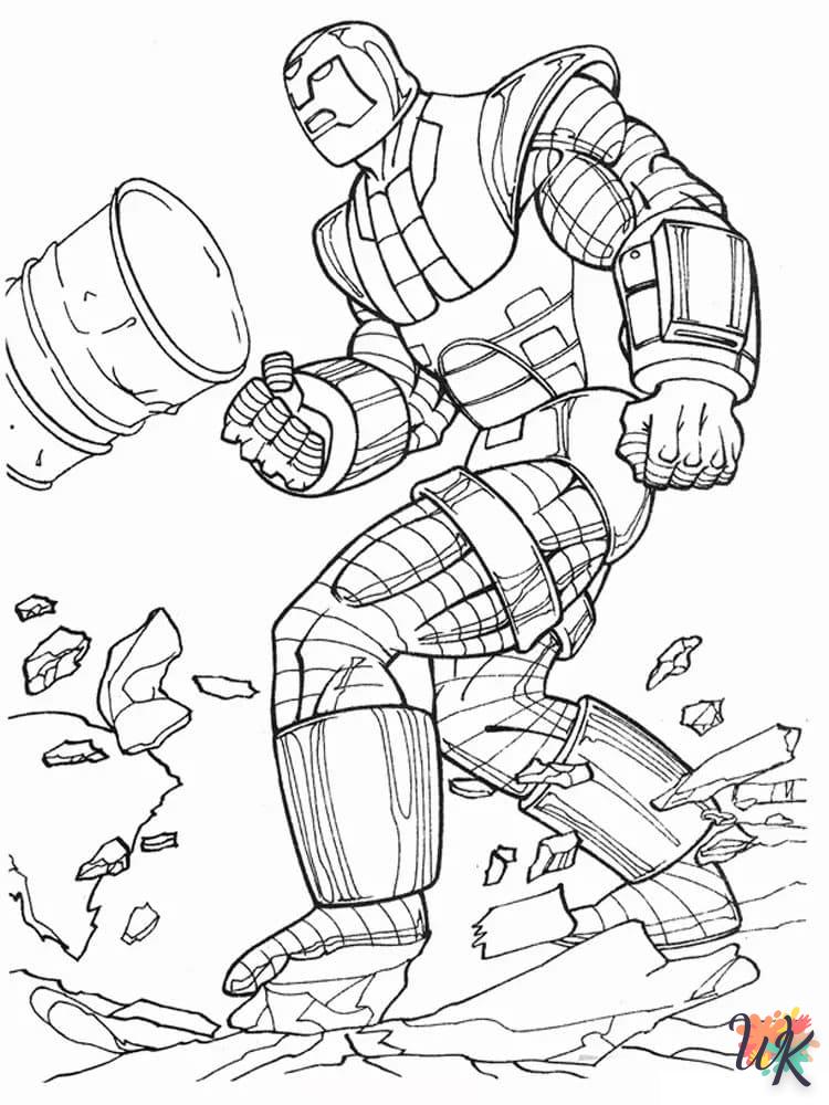 coloriage Iron Man  en ligne à imprimer