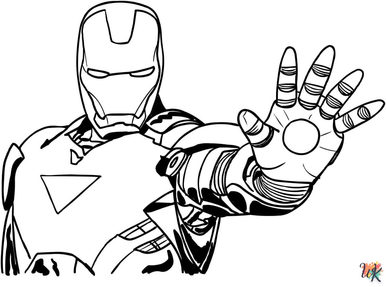 coloriage Iron Man  a colorier en ligne