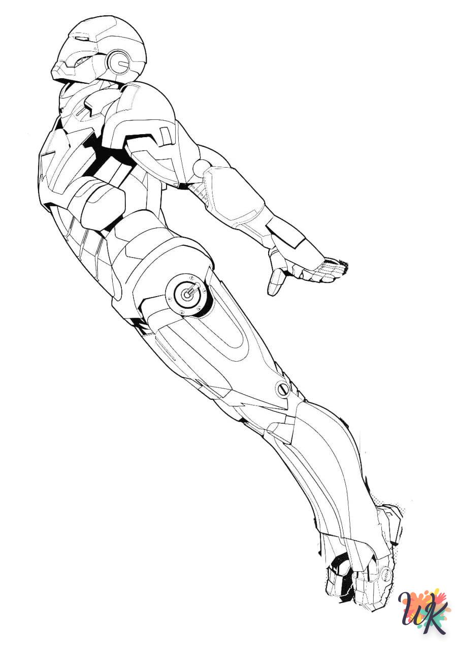 imprimir colorear Iron Man