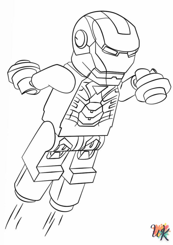 coloriage Iron Man  a imprimer enfant 6 ans