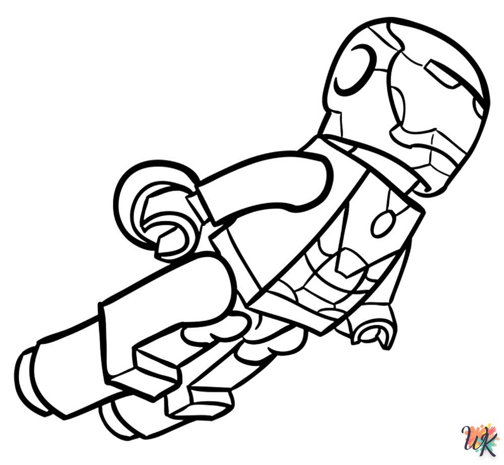 coloriage Iron Man  gratuit à imprimer