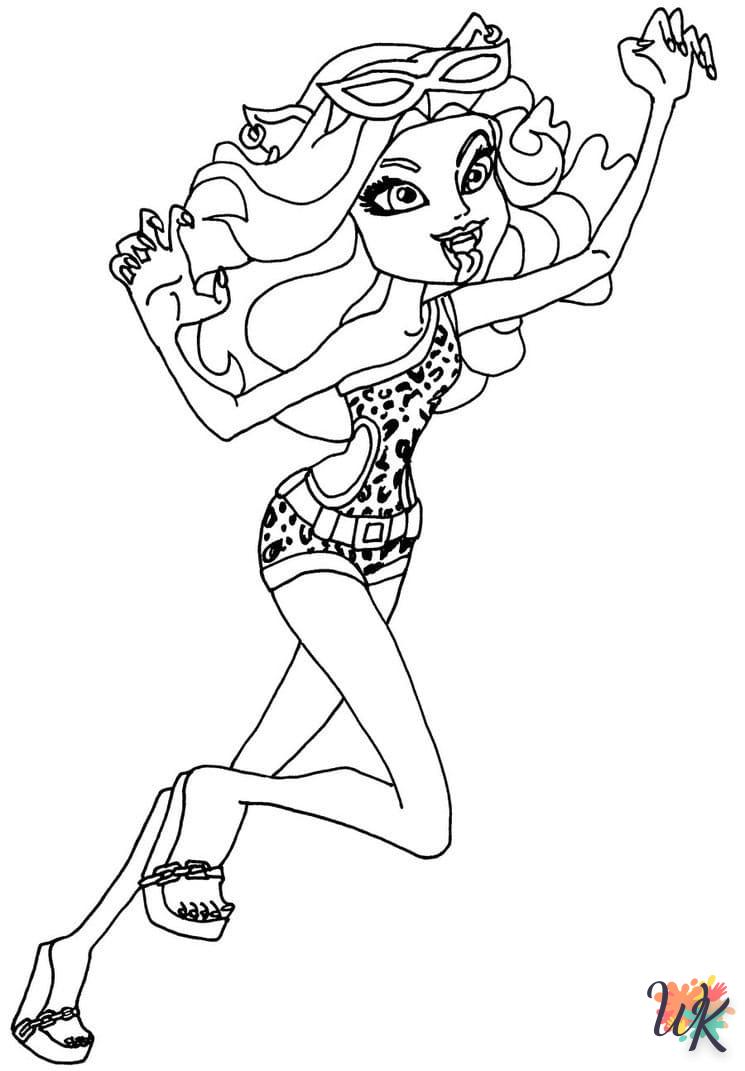 coloriage Monster High  pour enfants à télécharger 4