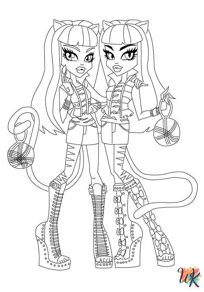 coloriage Monster High  et apprentissage