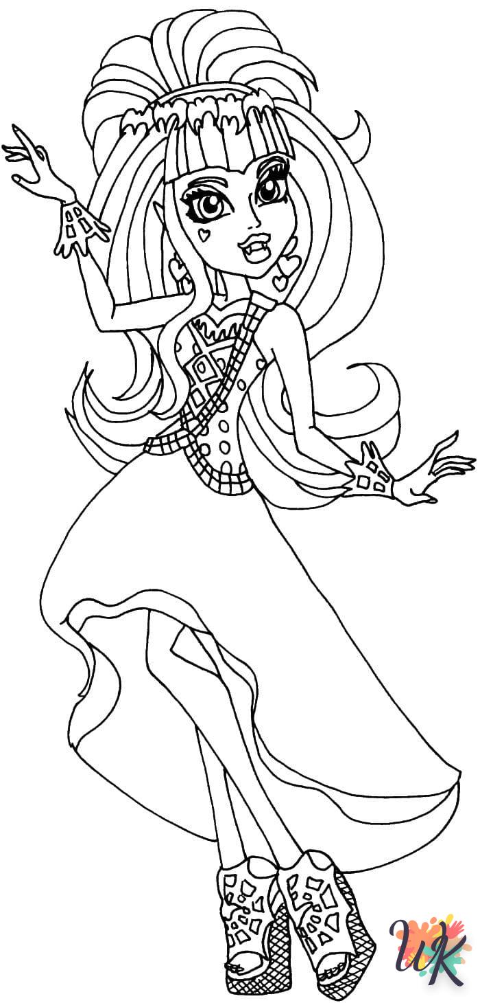 coloriage Monster High  pour enfants à télécharger 3