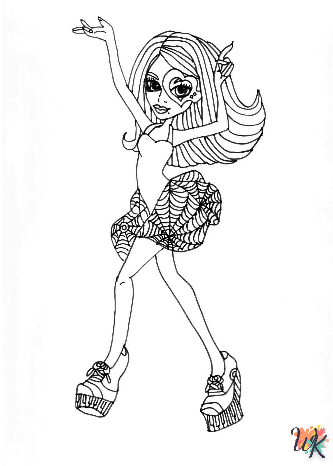 coloriage Monster High  pour enfant de à imprimer 1