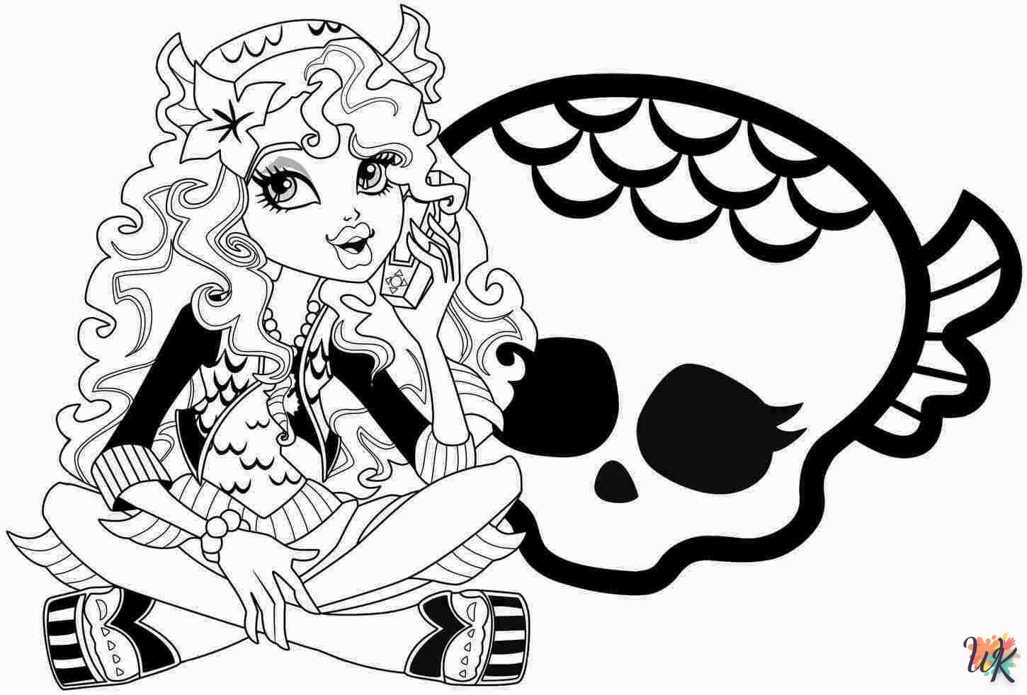 coloriage Monster High  bebe à imprimer 1