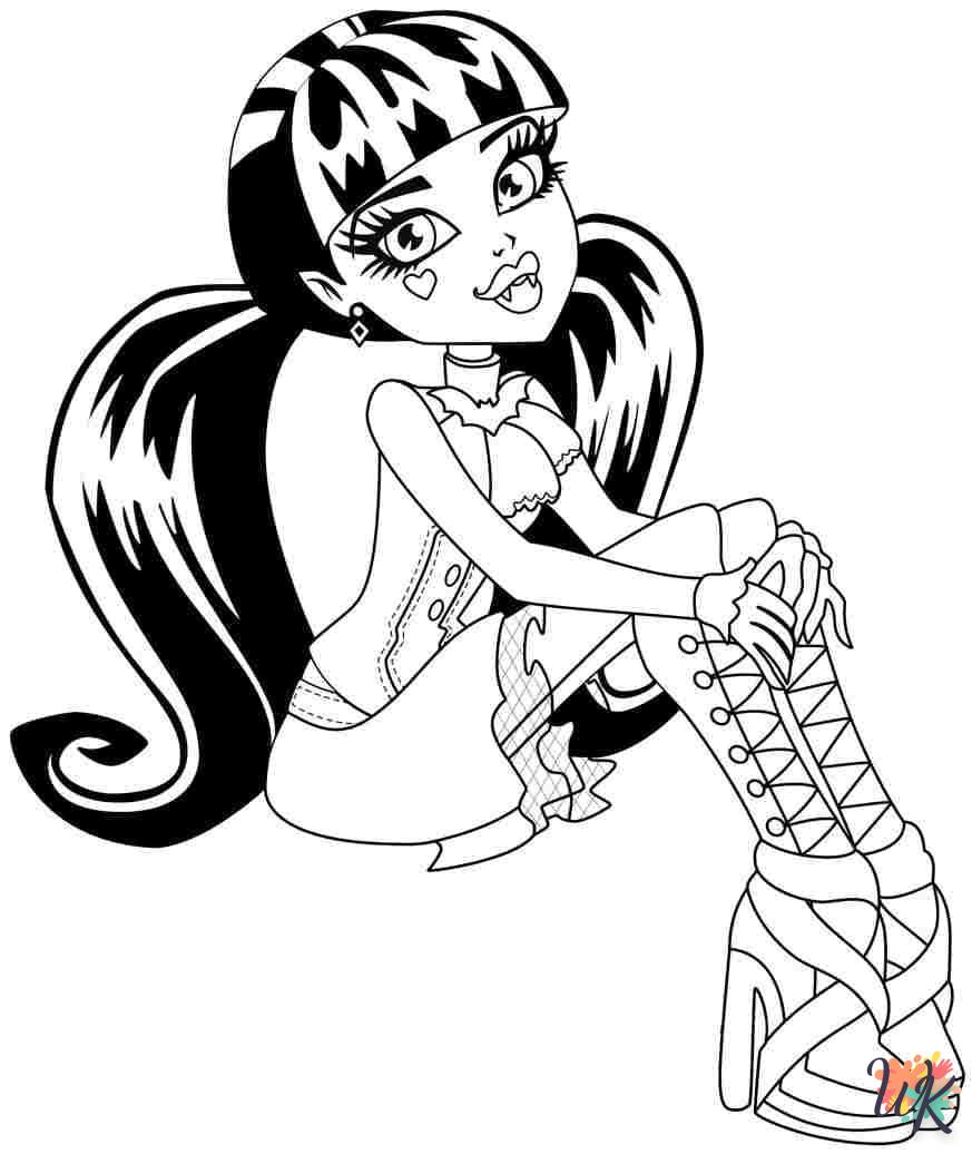 coloriage Monster High  pour enfant a imprimer 1