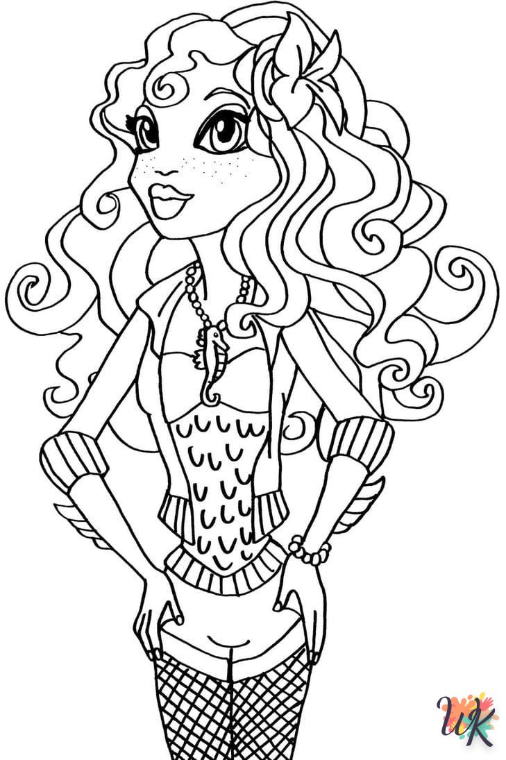 coloriage Monster High  bebe à imprimer