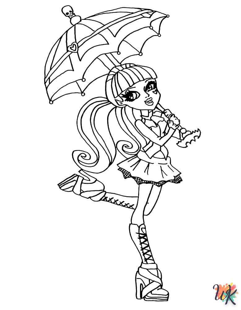 coloriage Monster High  enfant 7 ans a imprimer 3