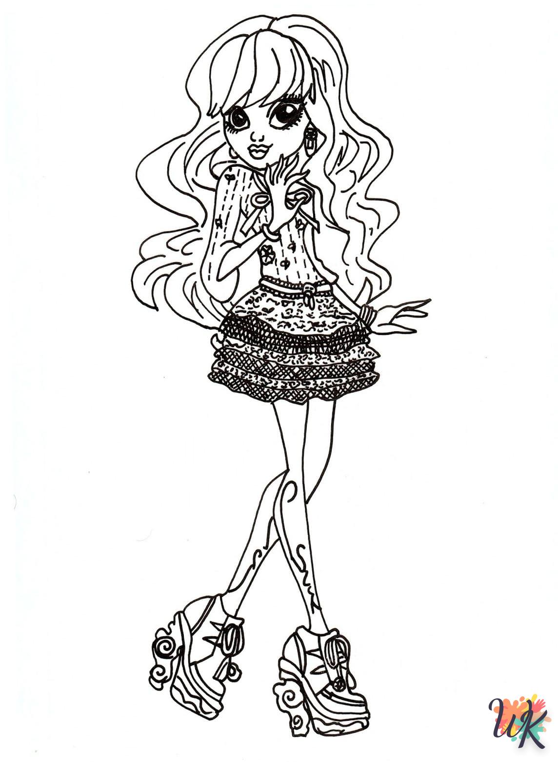 coloriage Monster High  pour enfant de 3 ans