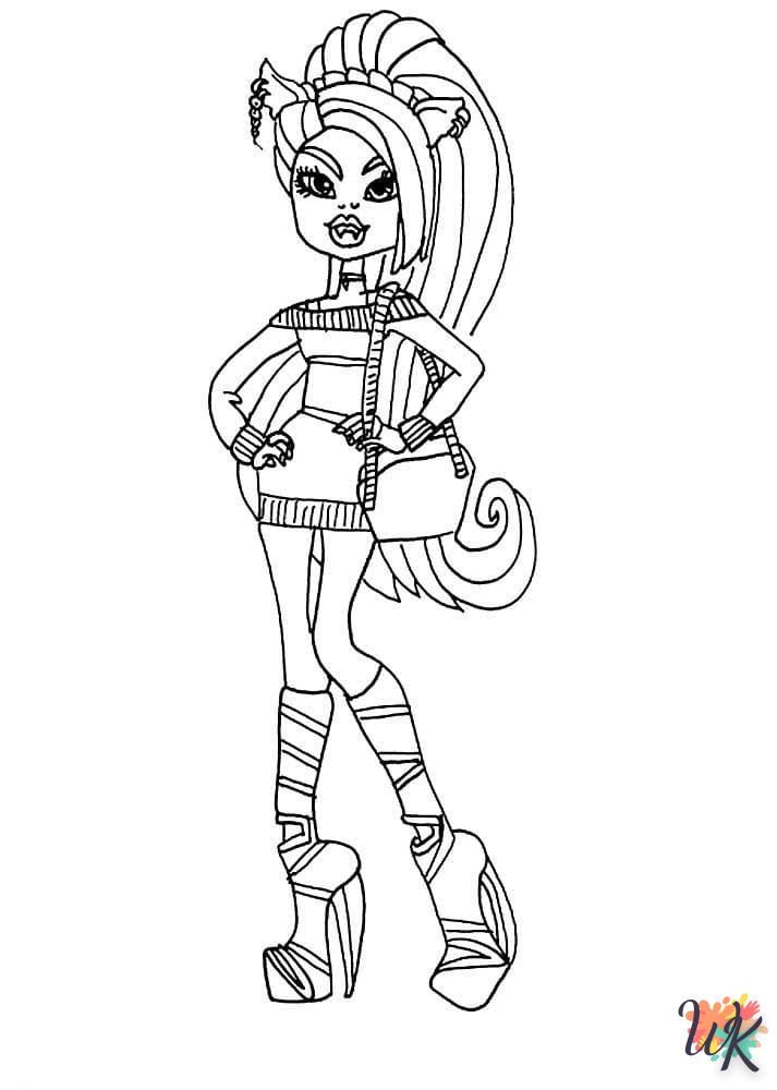 coloriage Monster High  pour primaire