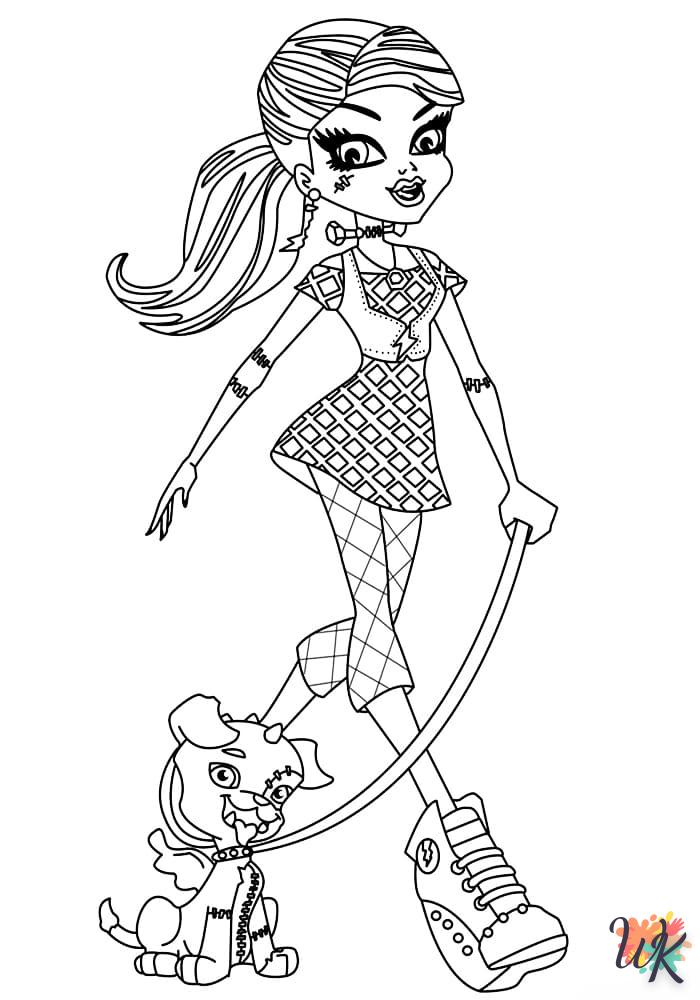 coloriage Monster High  pour enfants à télécharger 2