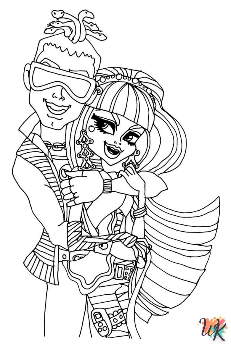 coloriage Monster High  pour enfant de 4 ans 2