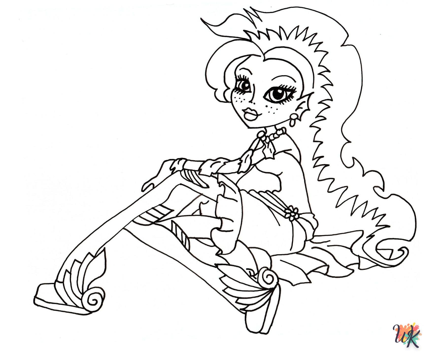 coloriage Monster High  enfant 3 ans a imprimer 1