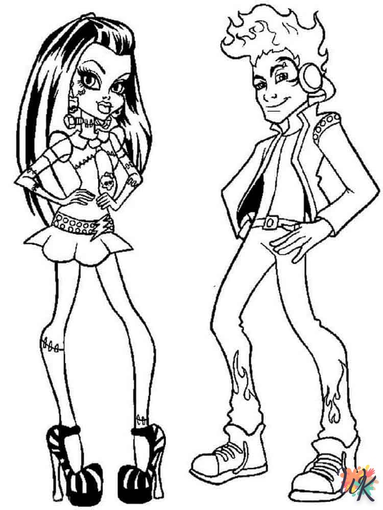 imprimer coloriage Monster High 1