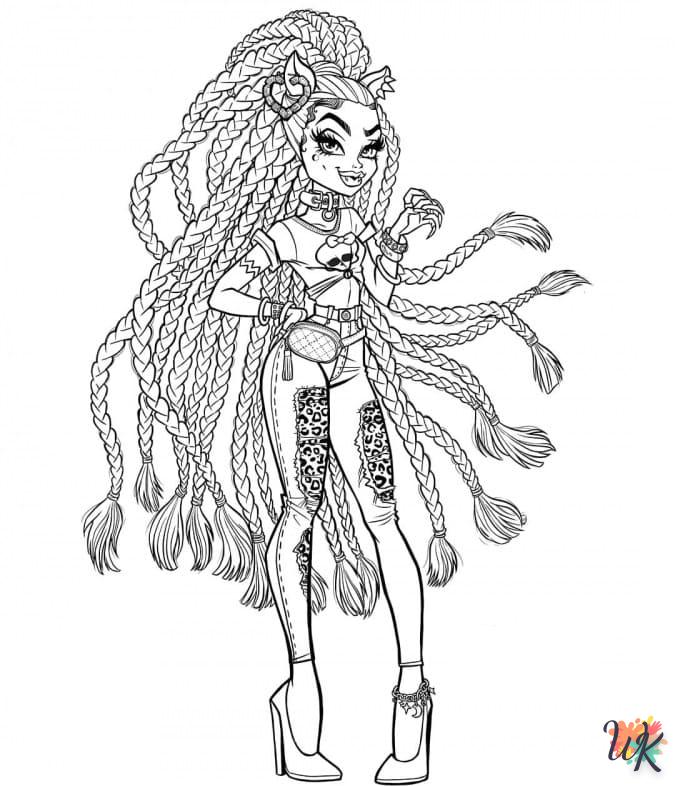 imprimer coloriage Monster High  gratuit