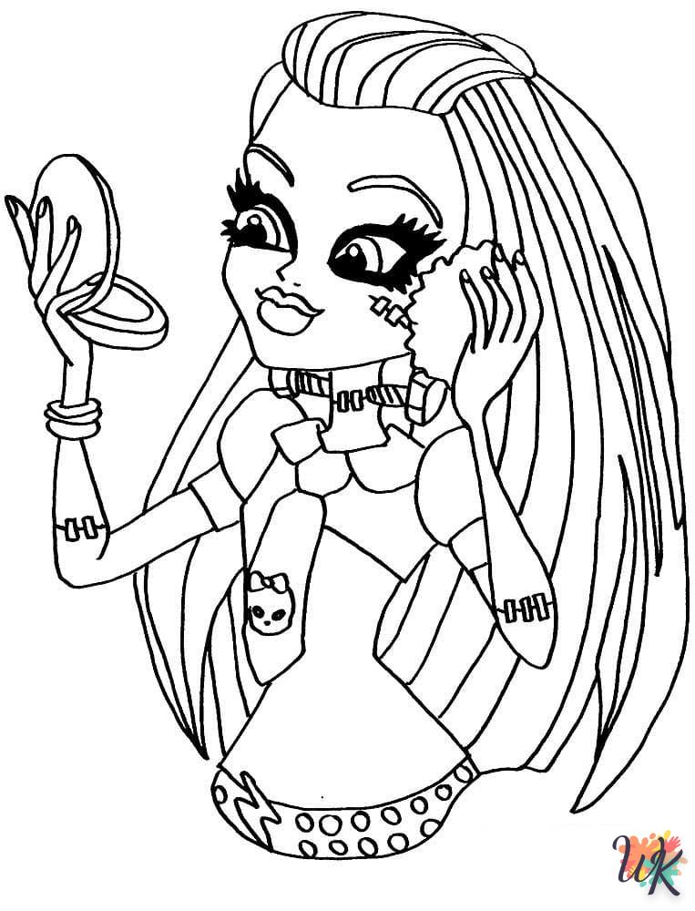 coloriage Monster High  à imprimer a4 1