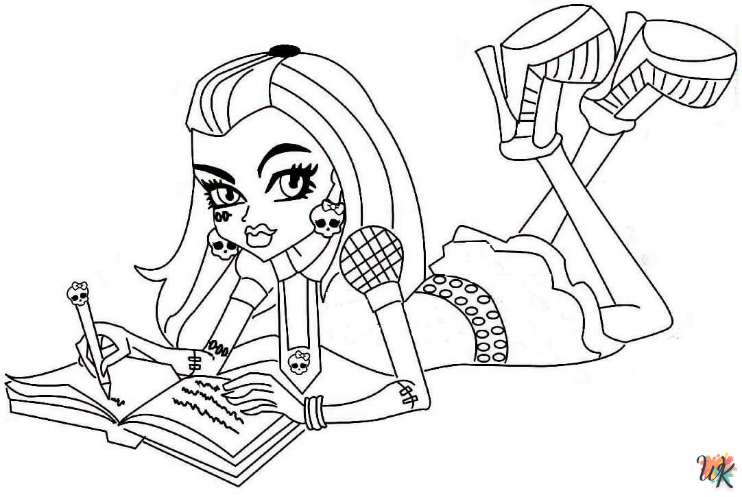 coloriage Monster High  pour enfant de 4 ans