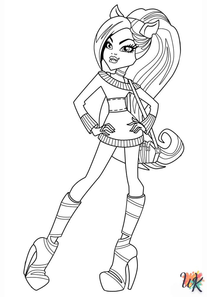 coloriage Monster High  enfant à imprimer pdf