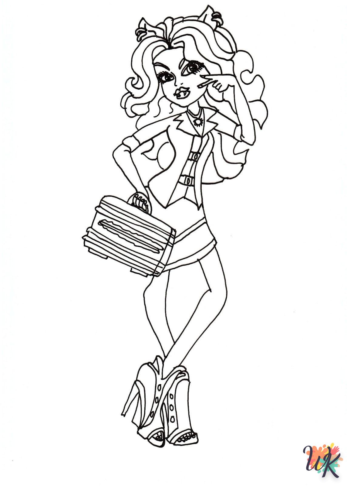 coloriage Monster High  et apprentissage 1