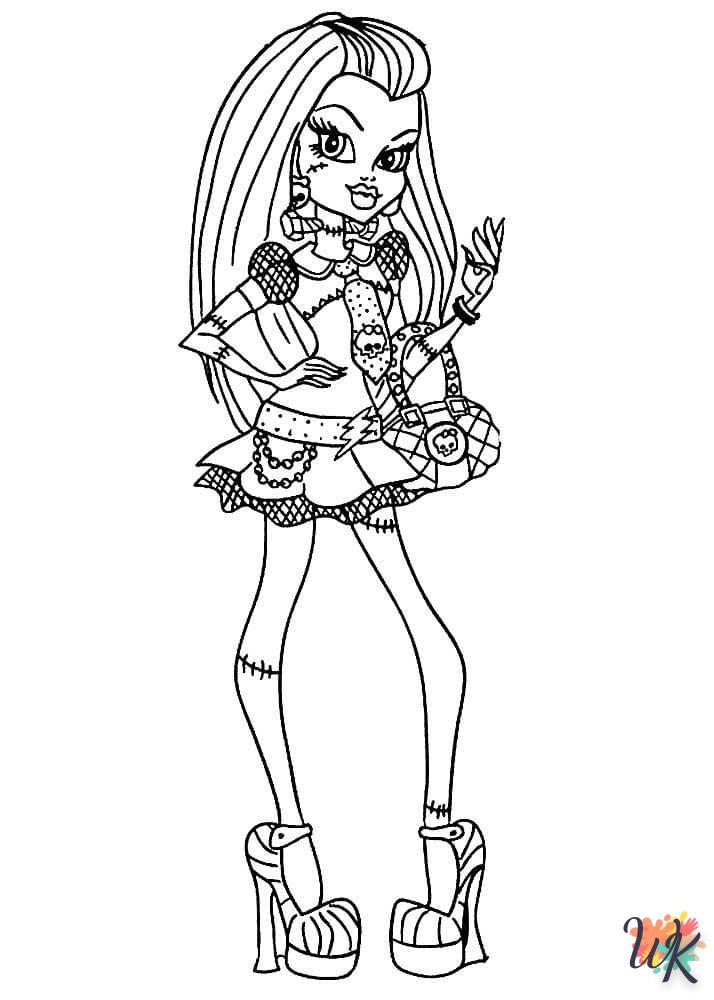 coloriage Monster High  à imprimer gratuitement pdf