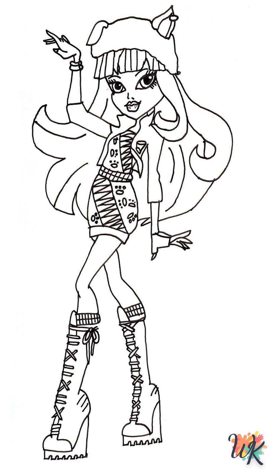 coloriage Monster High  pour enfant de 2 ans 1