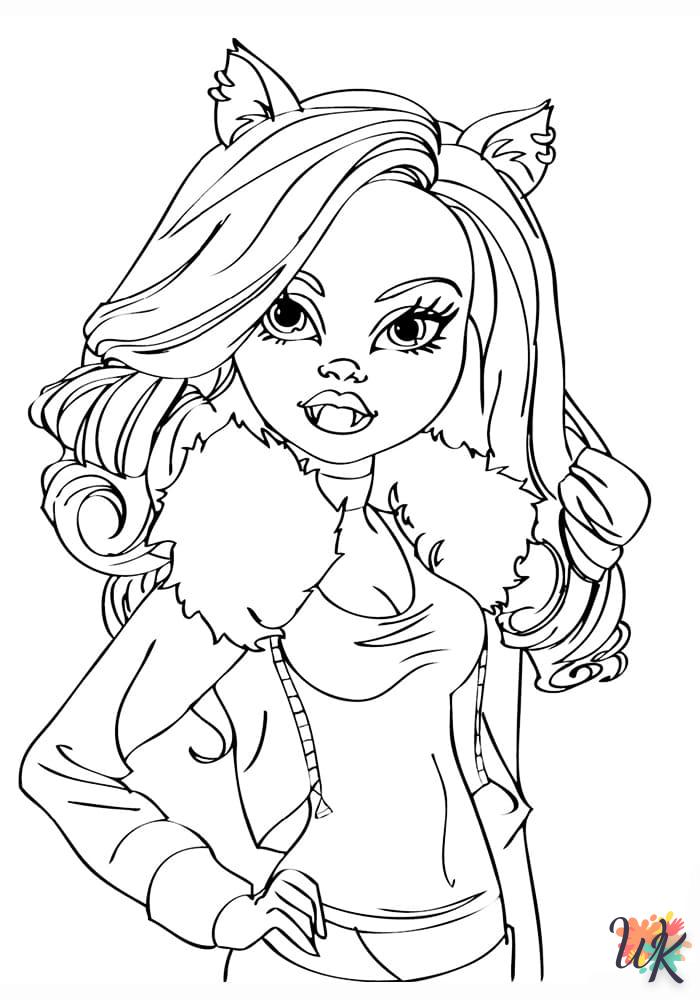 alphabet coloriage Monster High  en ligne