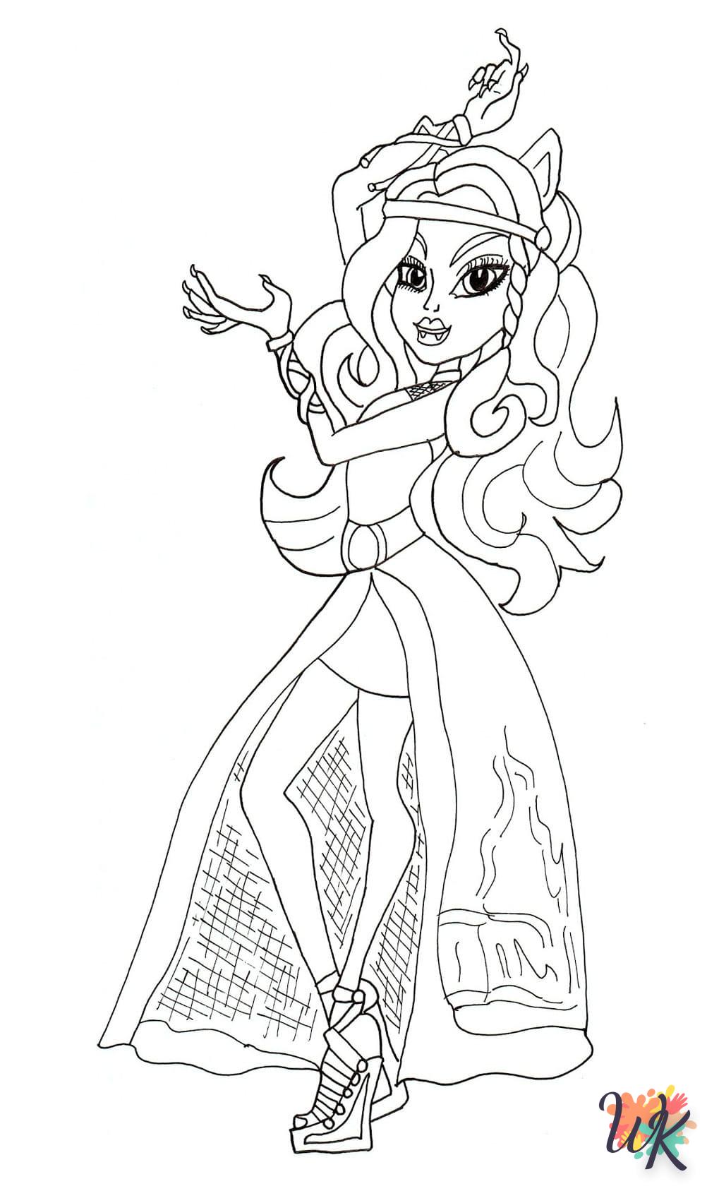 coloriage Monster High  enfant à imprimer gratuit 1