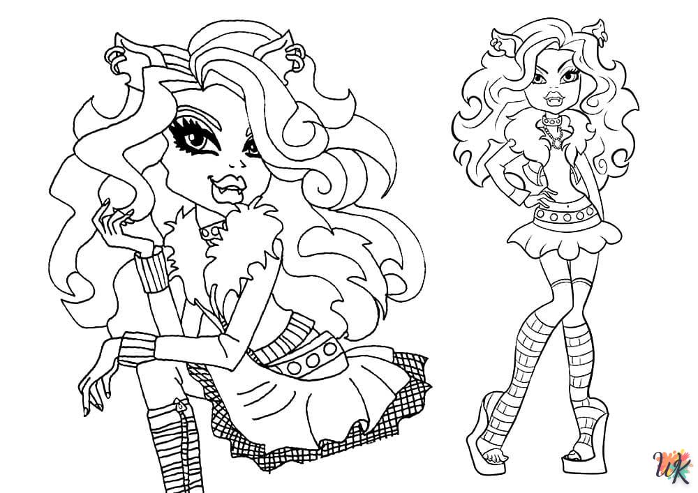 coloriage Monster High  à imprimer pdf 1