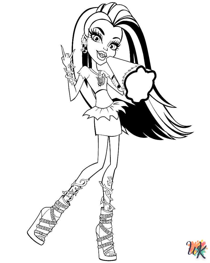 coloriage Monster High  7 ans en ligne gratuit à imprimer