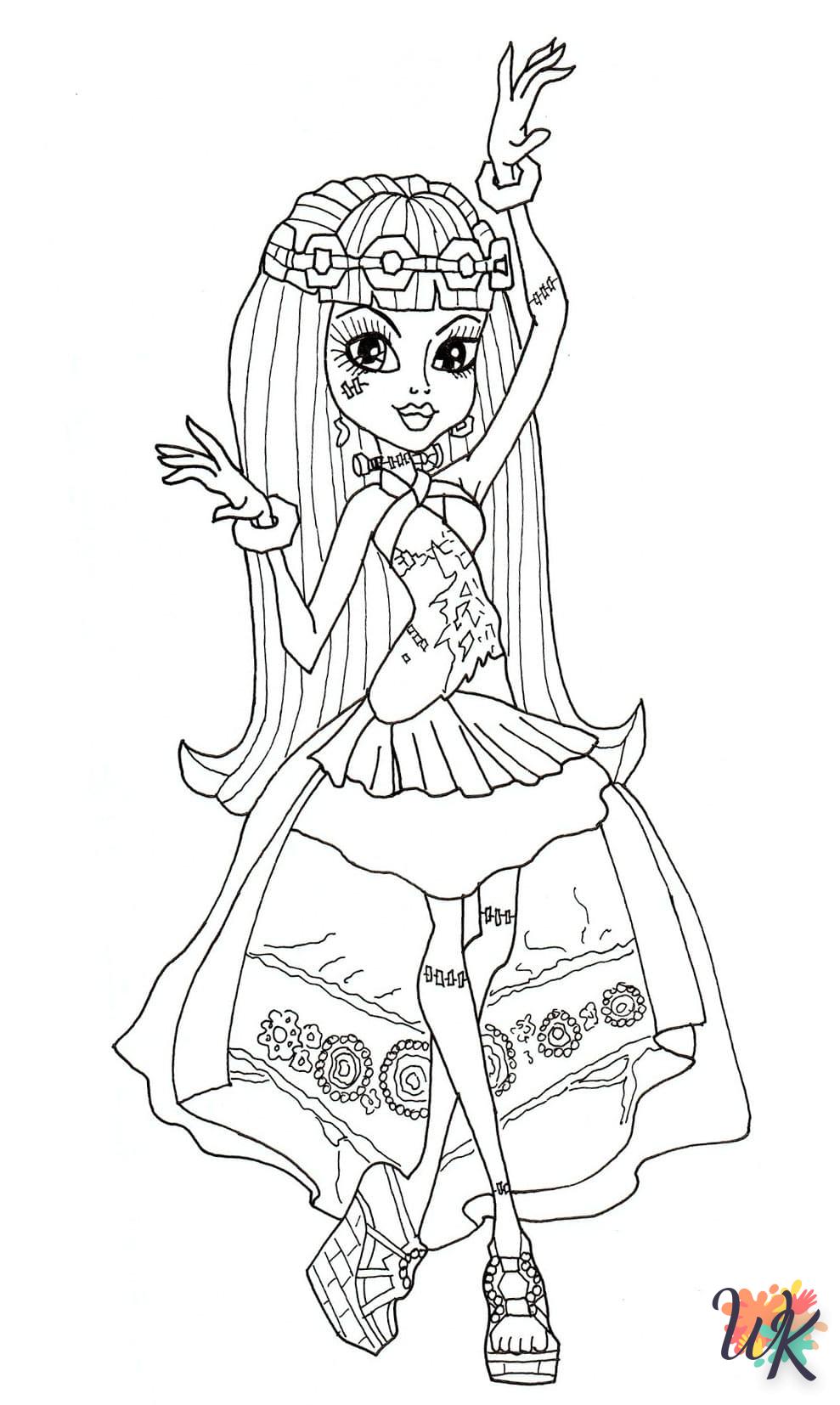 coloriage Monster High  pour enfant de 5 ans