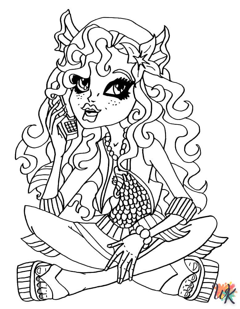 coloriage Monster High  pour enfant de 2 ans