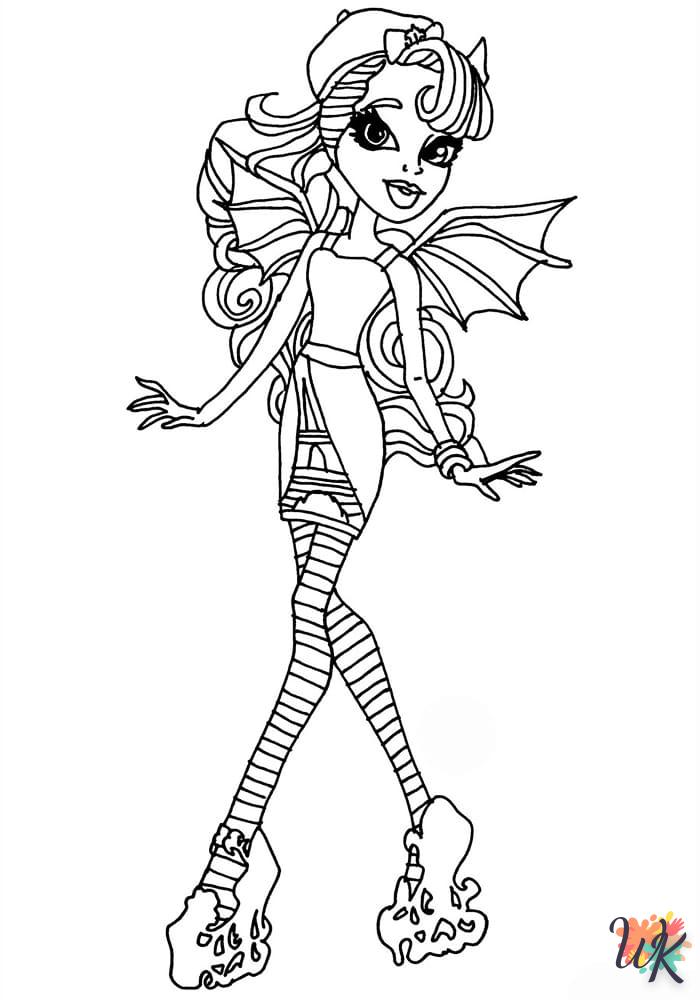 coloriage Monster High  enfant 7 ans a imprimer 1