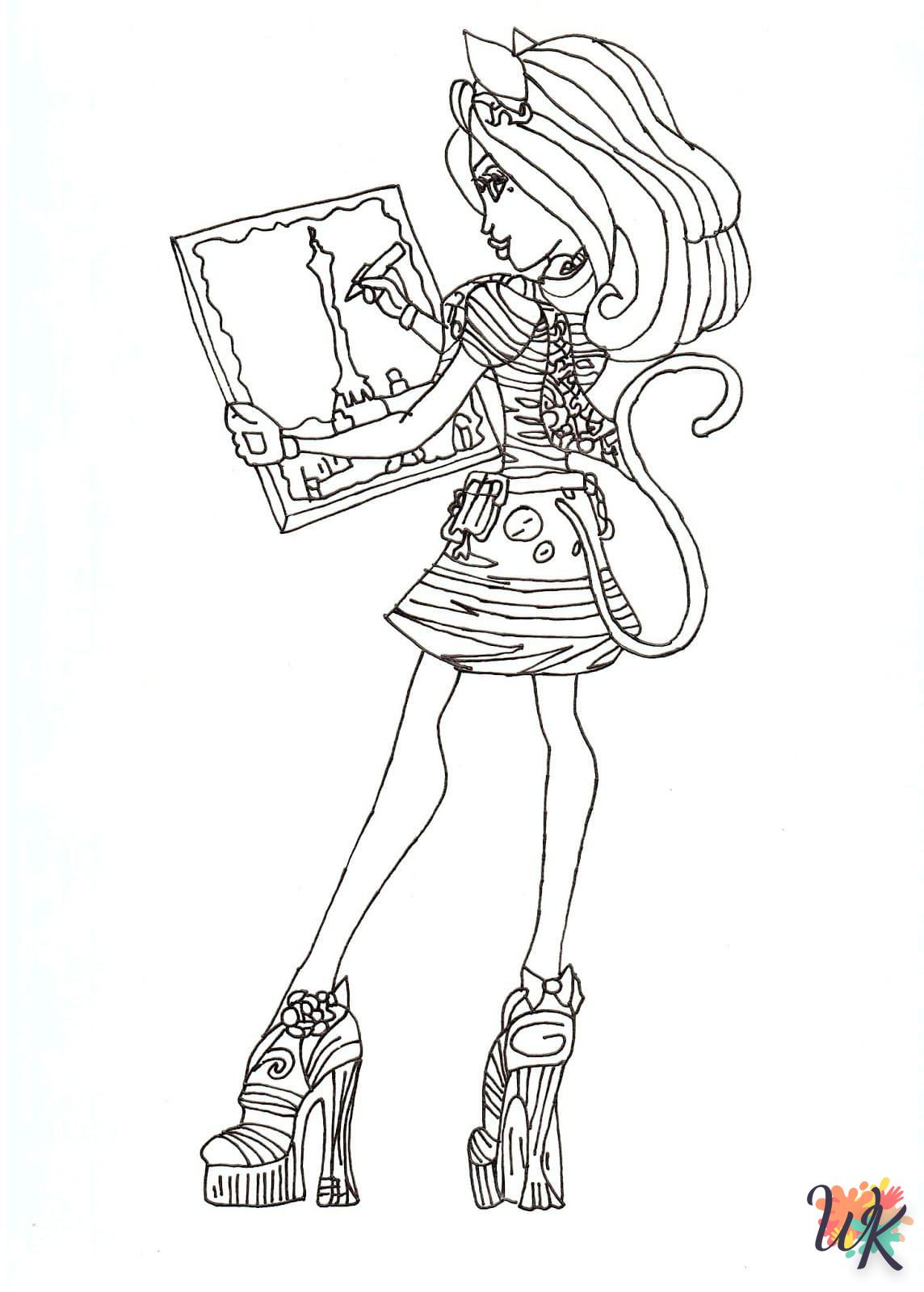 coloriage Monster High  en ligne pour bebe de 2 ans 2