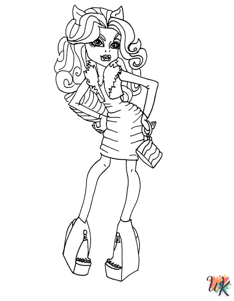 coloriage Monster High  enfant 6 ans à imprimer