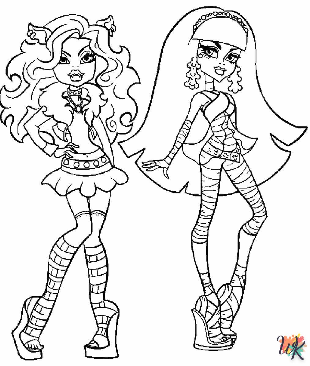 coloriage Monster High  en ligne maternelle