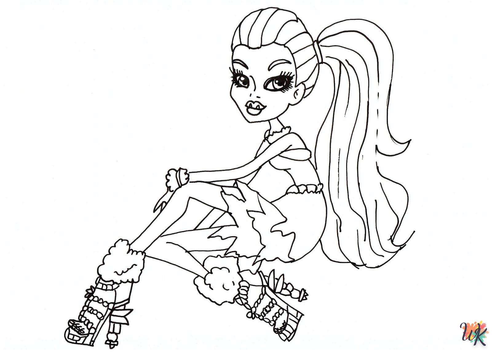 coloriage Monster High  a imprimer enfant 6 ans