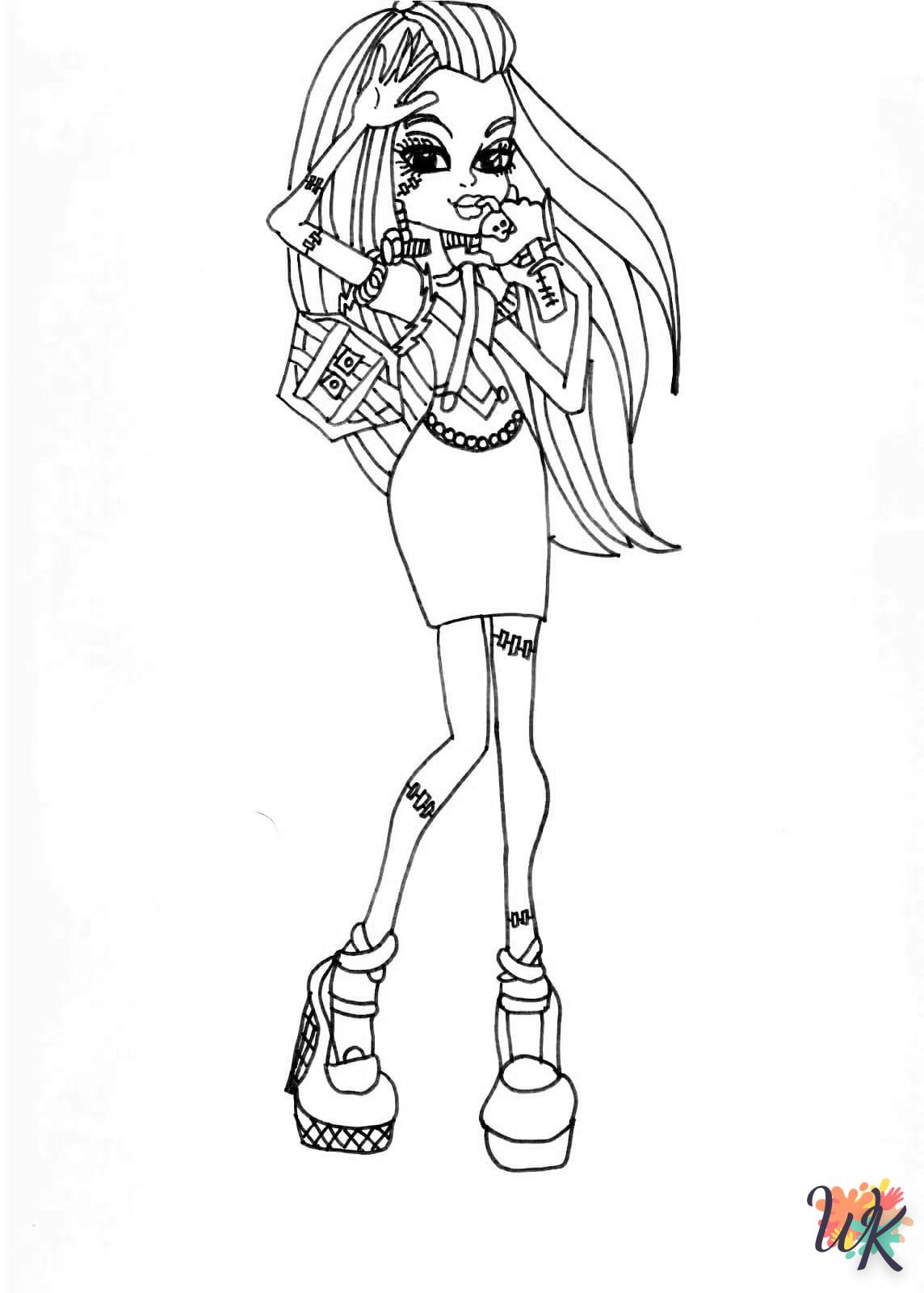 coloriage Monster High  licorne en ligne gratuit à imprimer 1