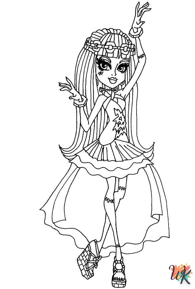 coloriage Monster High  pour enfant de à imprimer