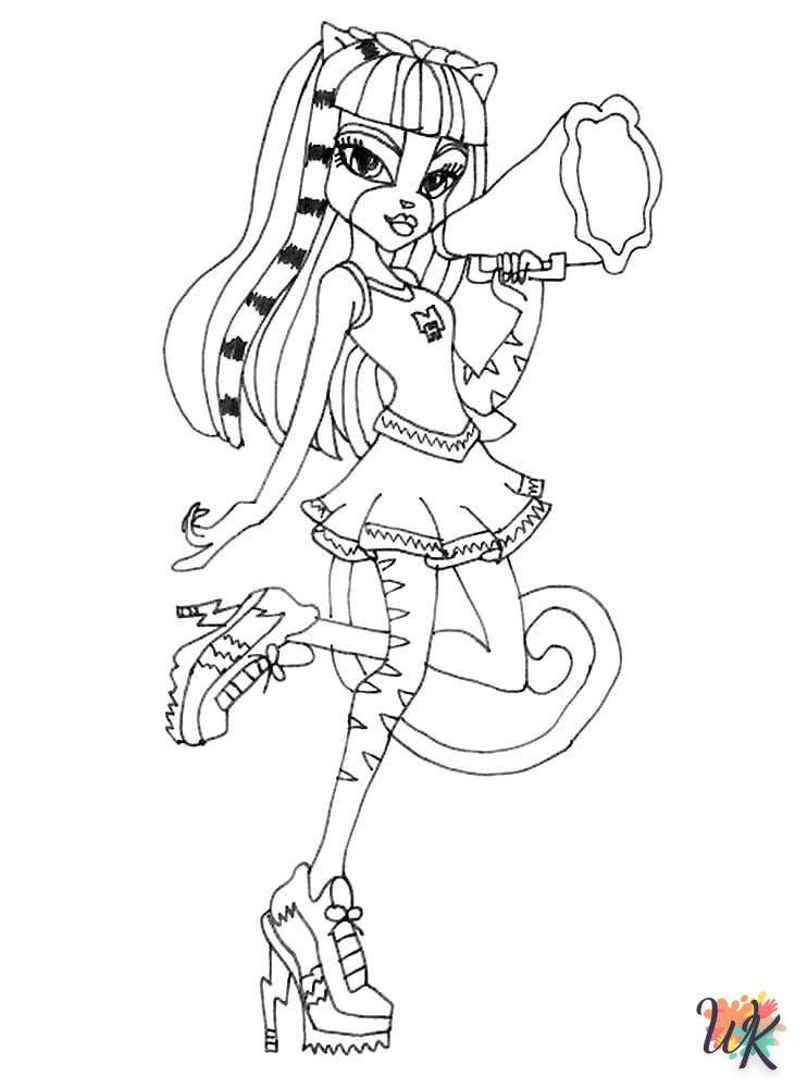 coloriage Monster High  enfant a imprimer