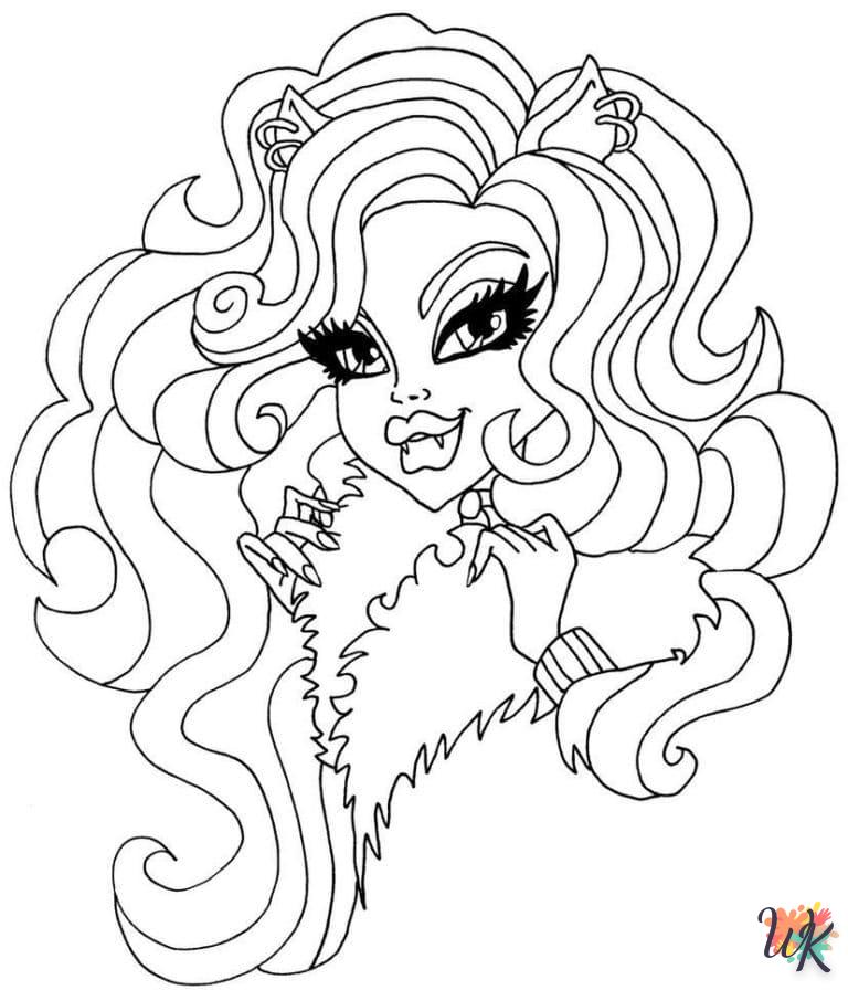 coloriage Monster High  enfant 7 ans a imprimer