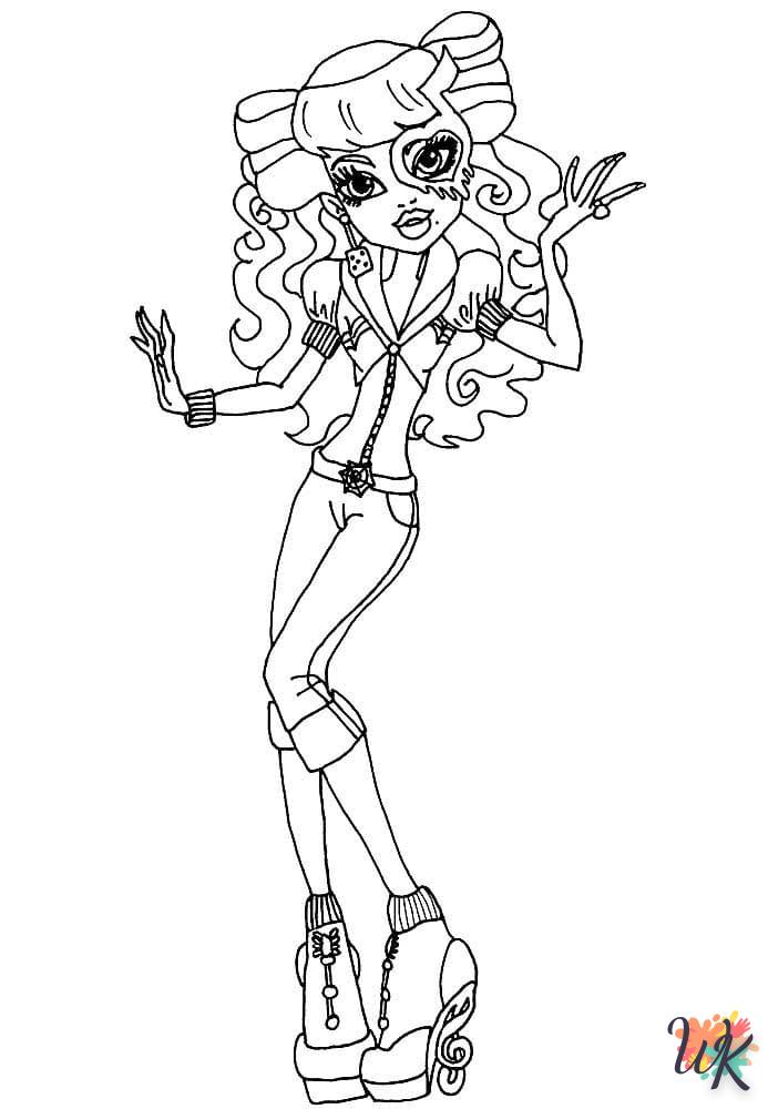 coloriage Monster High  licorne en ligne gratuit à imprimer