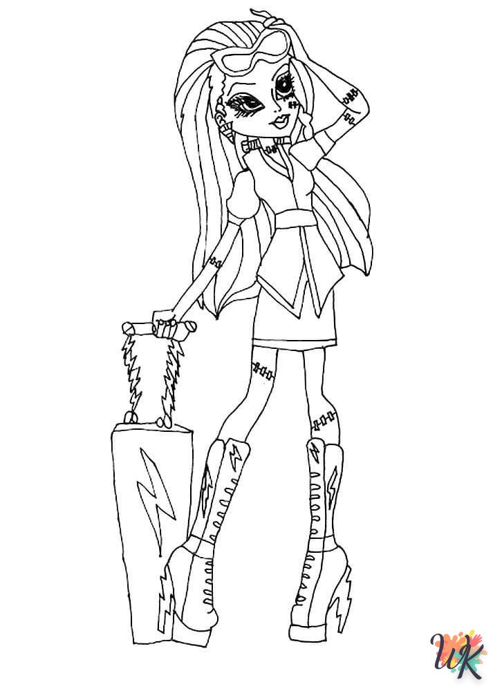 coloriage Monster High  pour enfants à télécharger