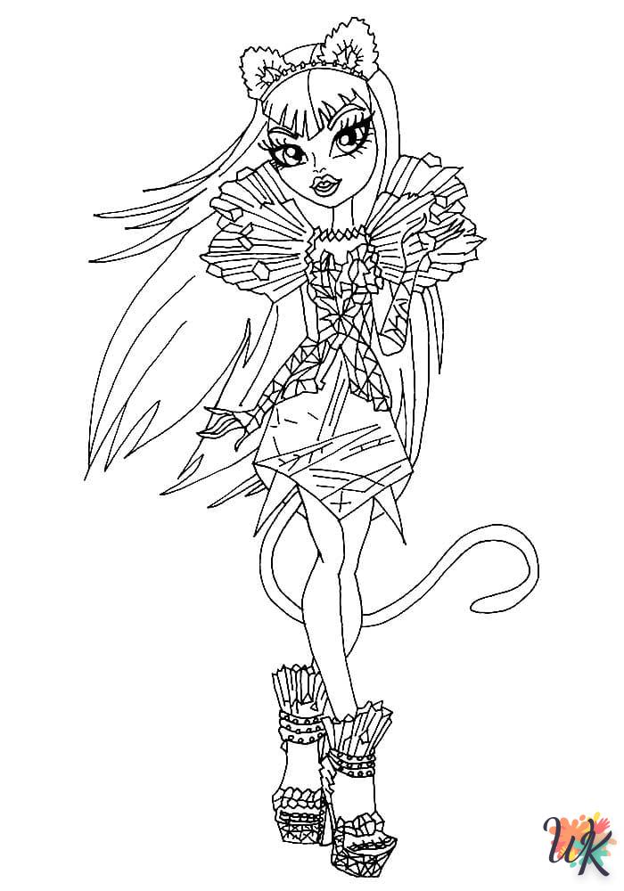 imprimer coloriage Monster High